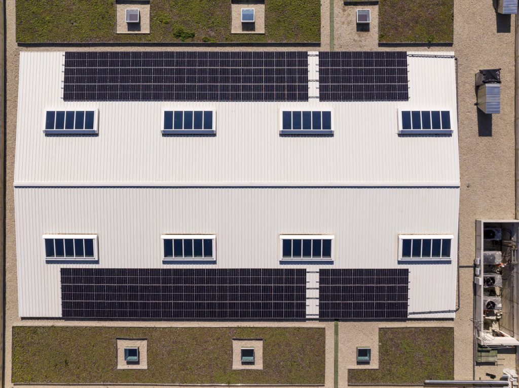 solar site in Poland - Drone view